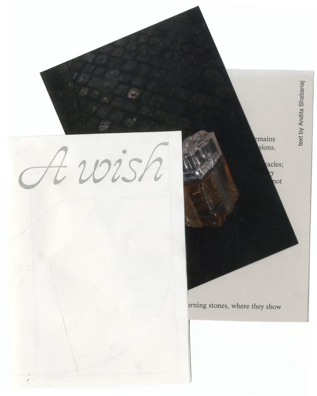 A wish (exhibition), exhibtion text, floor plan and&nbsp; writing by Andita Shabanaj